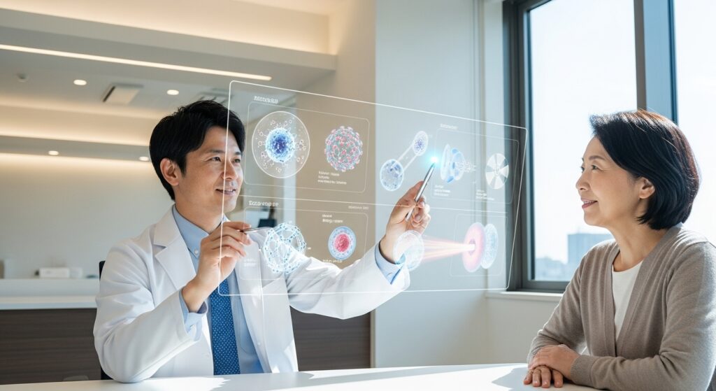 【がん治療】2025年現在の最先端がん治療技術　予防医学に基づく統合的アプローチ：体と心にやさしい治療と幸福のシンボルが示す未来